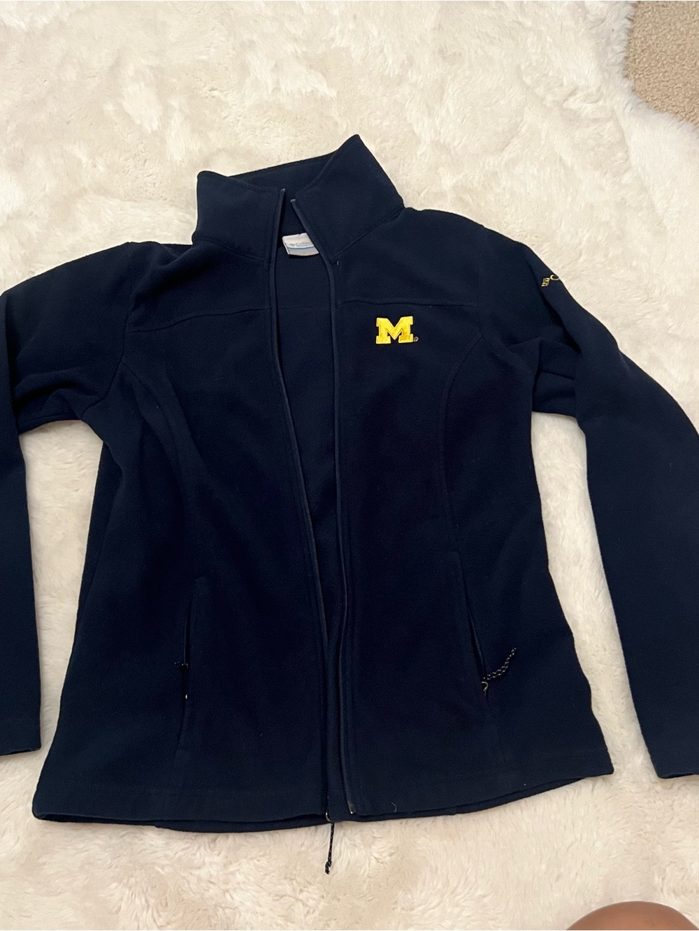 University of Michigan Columbia Navy Fleece Jacket